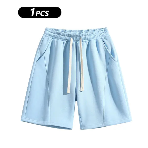 ✨✨Men's Solid Pocket Waist Shorts, Lightweight Breathable Shorts, Casual Breathable Comfortable Shorts for Running Gym Workout, Men's Bottoms for All Seasons