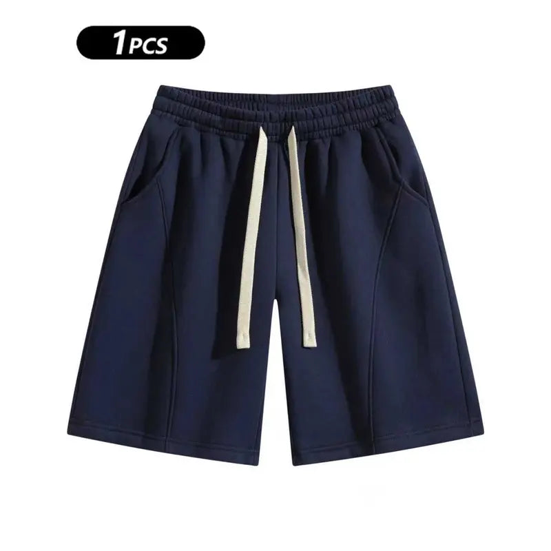✨✨Men's Solid Pocket Waist Shorts, Lightweight Breathable Shorts, Casual Breathable Comfortable Shorts for Running Gym Workout, Men's Bottoms for All Seasons