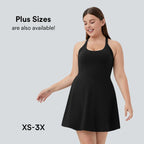 ✨✨Backless Sleeveless Criss Cross Active Spring Dresses for Women, Dresses with pockets for Yoga Workout Running, Women's Sports & Outdoor Clothing