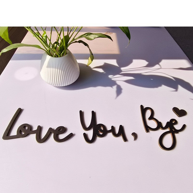 Wooden Wall Hanging Sign Decoration - No Wall Damage