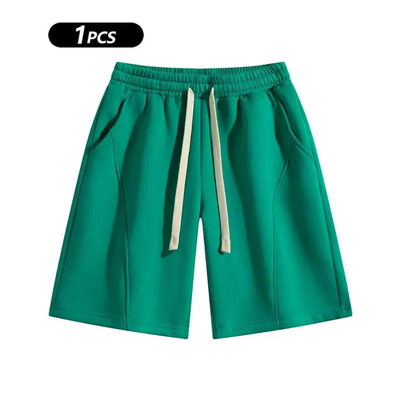 ✨✨Men's Solid Pocket Waist Shorts, Lightweight Breathable Shorts, Casual Breathable Comfortable Shorts for Running Gym Workout, Men's Bottoms for All Seasons