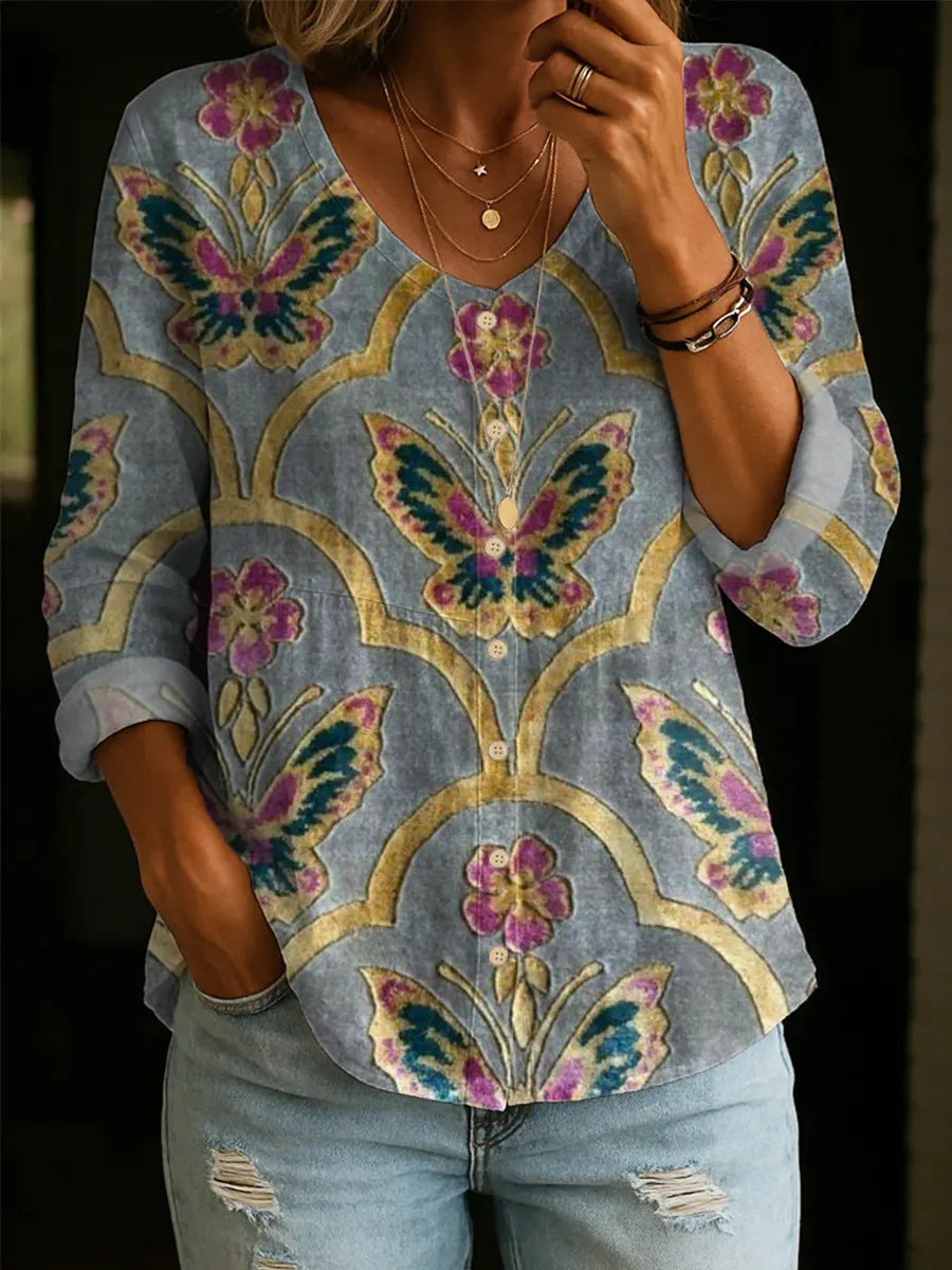 ✨✨Buy 2 Pcs Free Shipping - Women's Linen And Cotton Shirt