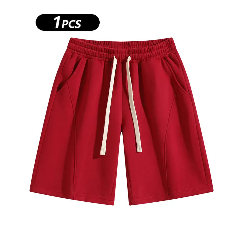 ✨✨Men's Solid Pocket Waist Shorts, Lightweight Breathable Shorts, Casual Breathable Comfortable Shorts for Running Gym Workout, Men's Bottoms for All Seasons