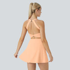✨✨Backless Sleeveless Criss Cross Active Spring Dresses for Women, Dresses with pockets for Yoga Workout Running, Women's Sports & Outdoor Clothing