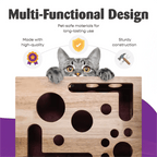 🎁😻✨Cat Scratch Puzzle Enrichment Box: Nail File Stress Free Alternative to Clippers and Grinders