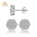 💎💎IcyBloom Floral Shine Stud Earrings 925S & VVS Moissanite