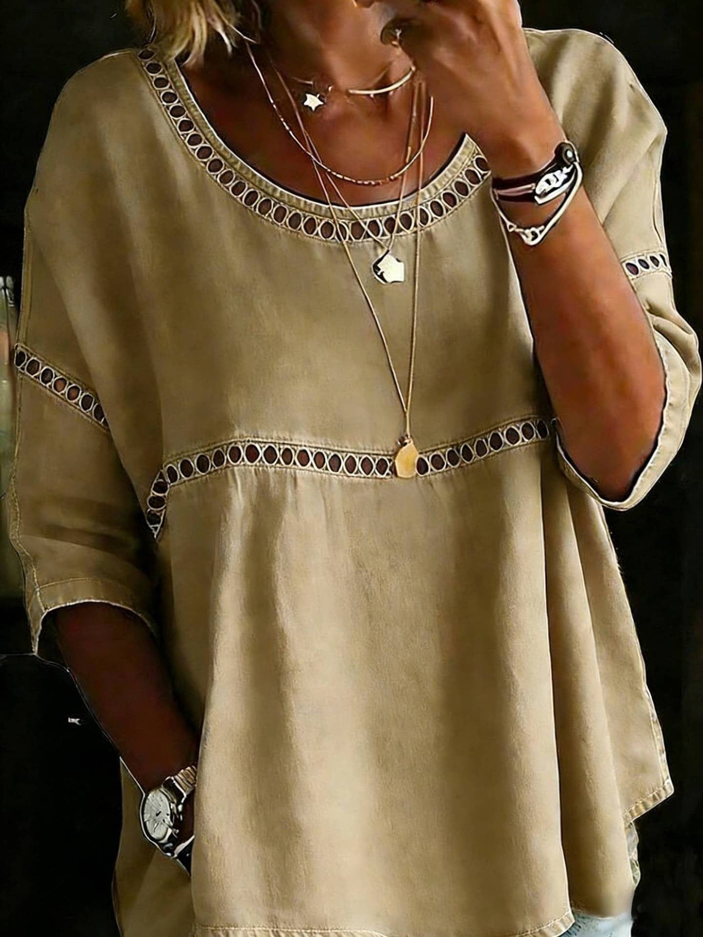 ✨✨New Arrivals🔥 Women's Vintage Casual Loose Linen Blouse Shirt