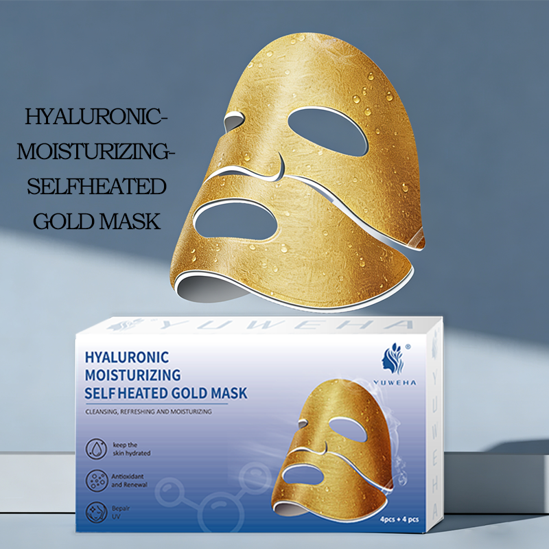YUWEHA Hyaluronic Moisturizing Self-Heated Gold Mask