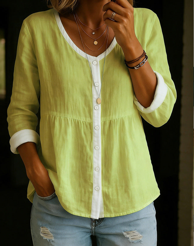 ✨✨Buy 2 Pcs Free Shipping - Women's Linen And Cotton Shirt