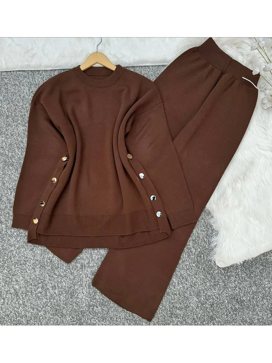 ✨✨Buy 2 Pcs Free Shipping - Women's Comfortable Pullover Sweater and Pants Two-piece Set