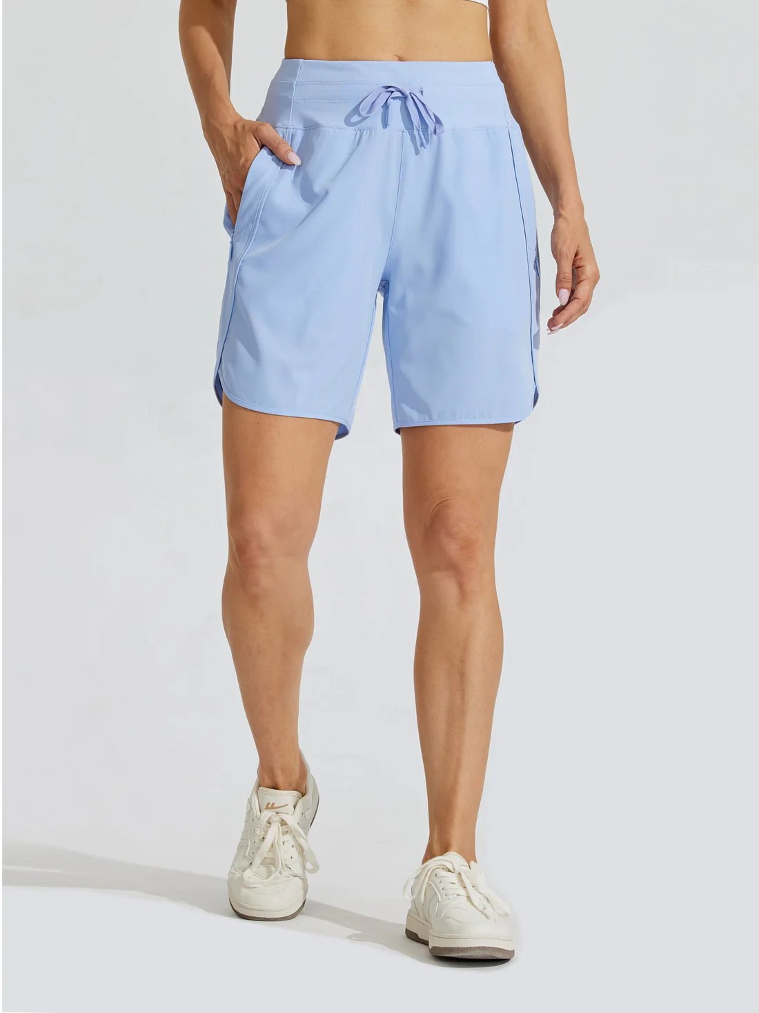 🌷🌷Hot Sale Women's Active 7 Inseam Athletic Long Running High Wasistband Shorts