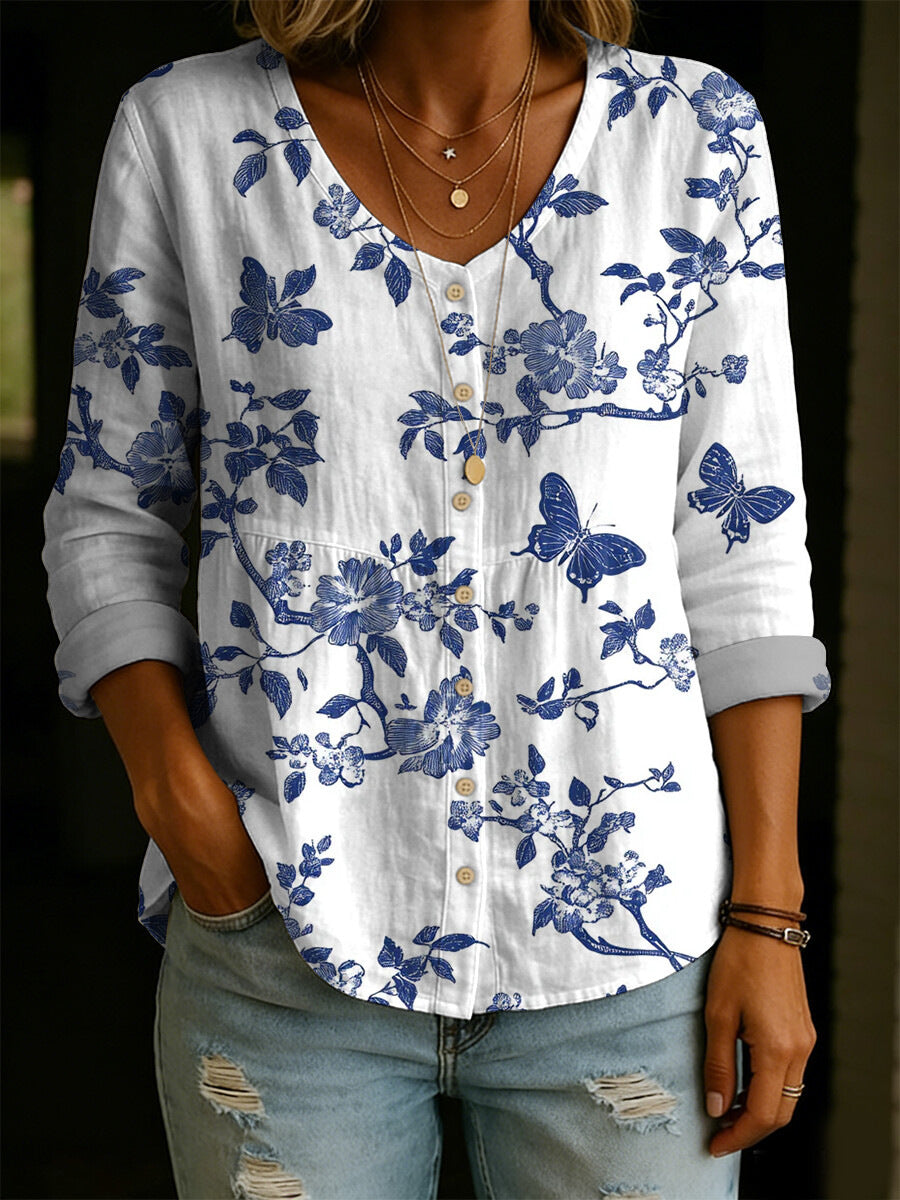 ✨✨Buy 2 Pcs Free Shipping - Women's Linen And Cotton Shirt