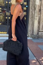 📦📦LAST DAY SAVE 49% ⏰Women's Cross Halter Neck Sleeveless Stitching Dress