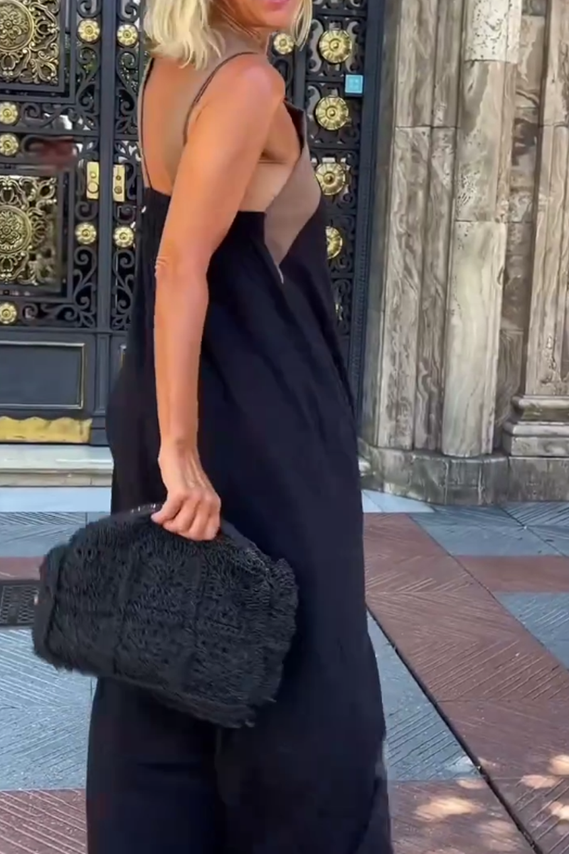 📦📦LAST DAY SAVE 49% ⏰Women's Cross Halter Neck Sleeveless Stitching Dress
