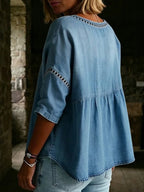 ✨✨New Arrivals🔥 Women's Vintage Casual Loose Linen Blouse Shirt