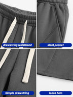 ✨✨Men's Solid Pocket Waist Shorts, Lightweight Breathable Shorts, Casual Breathable Comfortable Shorts for Running Gym Workout, Men's Bottoms for All Seasons