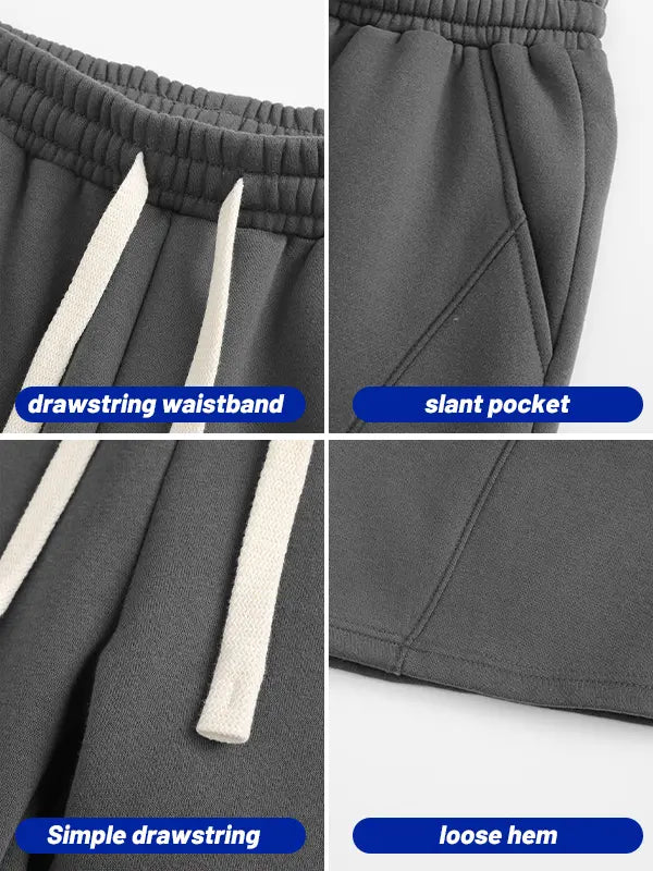 ✨✨Men's Solid Pocket Waist Shorts, Lightweight Breathable Shorts, Casual Breathable Comfortable Shorts for Running Gym Workout, Men's Bottoms for All Seasons