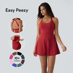 ✨✨Backless Sleeveless Criss Cross Active Spring Dresses for Women, Dresses with pockets for Yoga Workout Running, Women's Sports & Outdoor Clothing