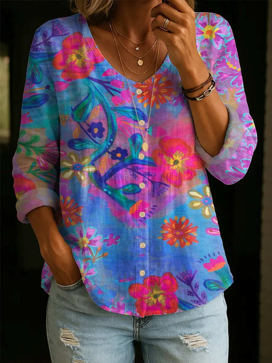 ✨✨Buy 2 Pcs Free Shipping - Women's Linen And Cotton Shirt