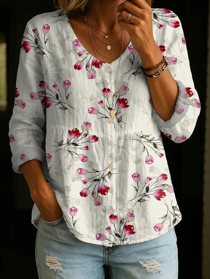 ✨✨Buy 2 Pcs Free Shipping - Women's Linen And Cotton Shirt