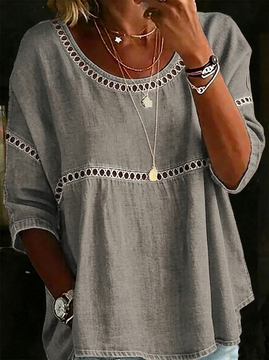 ✨✨New Arrivals🔥 Women's Vintage Casual Loose Linen Blouse Shirt