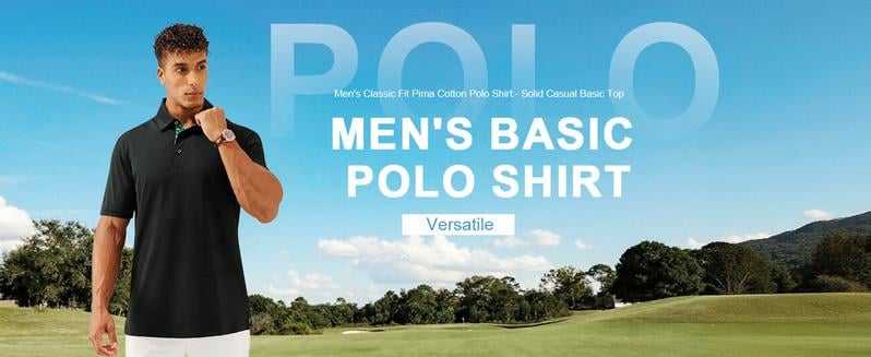 ⚡Hot Sales 49% OFF🔥Men's Polo Shirts – Soft Breathable Cotton, Comfortable Short Sleeve Casual Fit