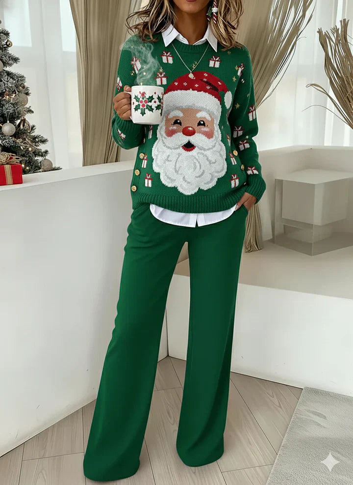 ✨✨Buy 2 Pcs Free Shipping - Women's Comfortable Pullover Sweater and Pants Two-piece Set