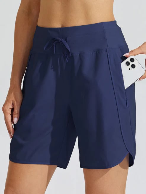 🌷🌷Hot Sale Women's Active 7 Inseam Athletic Long Running High Wasistband Shorts