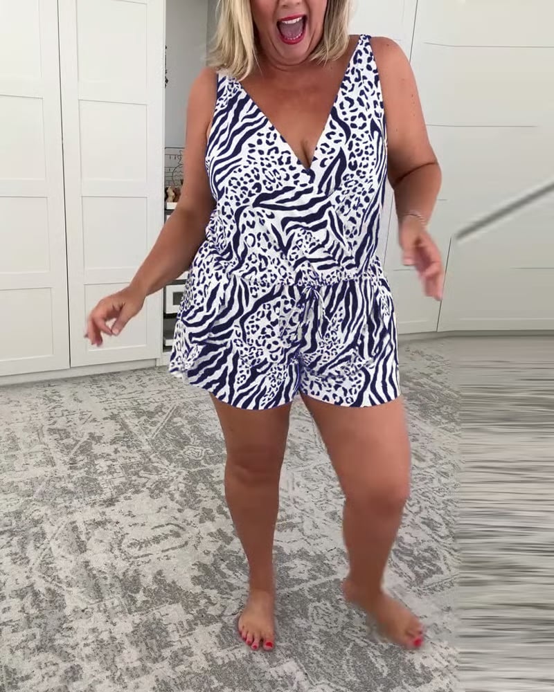 📦📦LAST DAY SAVE 49% ⏰Zebra Print Slim Fit Swimsuit