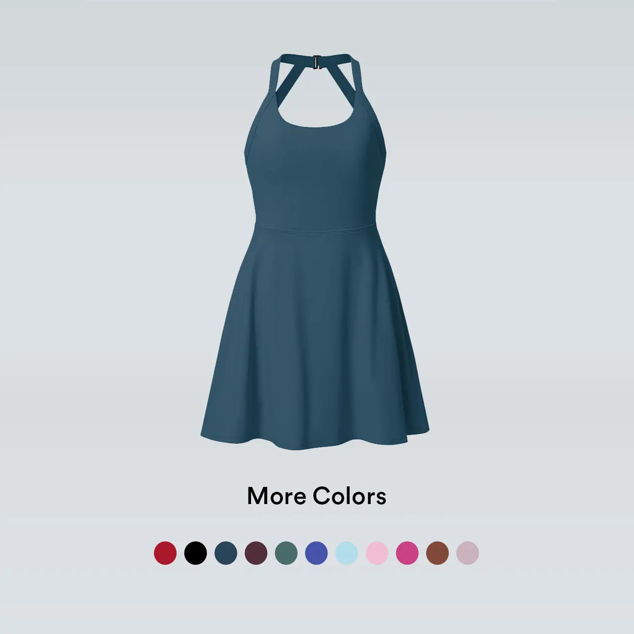 ✨✨Backless Sleeveless Criss Cross Active Spring Dresses for Women, Dresses with pockets for Yoga Workout Running, Women's Sports & Outdoor Clothing