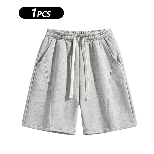 ✨✨Men's Solid Pocket Waist Shorts, Lightweight Breathable Shorts, Casual Breathable Comfortable Shorts for Running Gym Workout, Men's Bottoms for All Seasons