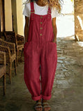 📦📦LAST DAY SAVE 49% ⏰Casual Linen And Cotton Jumpsuit With Adjustable Straps