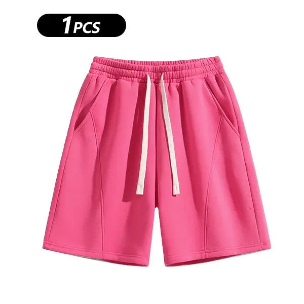 ✨✨Men's Solid Pocket Waist Shorts, Lightweight Breathable Shorts, Casual Breathable Comfortable Shorts for Running Gym Workout, Men's Bottoms for All Seasons