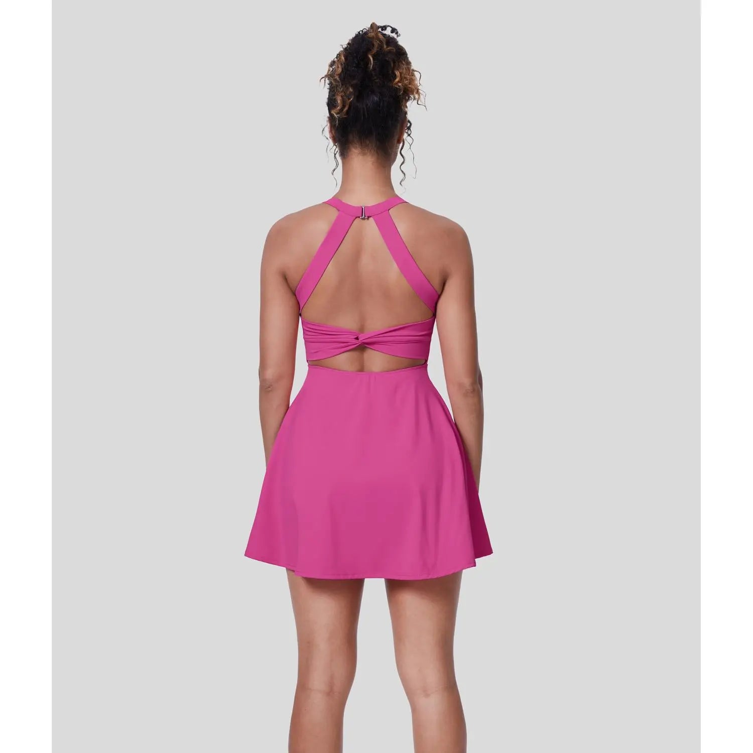 ✨✨Backless Sleeveless Criss Cross Active Spring Dresses for Women, Dresses with pockets for Yoga Workout Running, Women's Sports & Outdoor Clothing