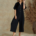 📦📦LAST DAY SAVE 49% ⏰Casual jumpsuit with short sleeves and wide legs for women