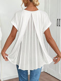 📦📦LAST DAY SAVE 49% ⏰Women's back pleated V-neck short-sleeved top