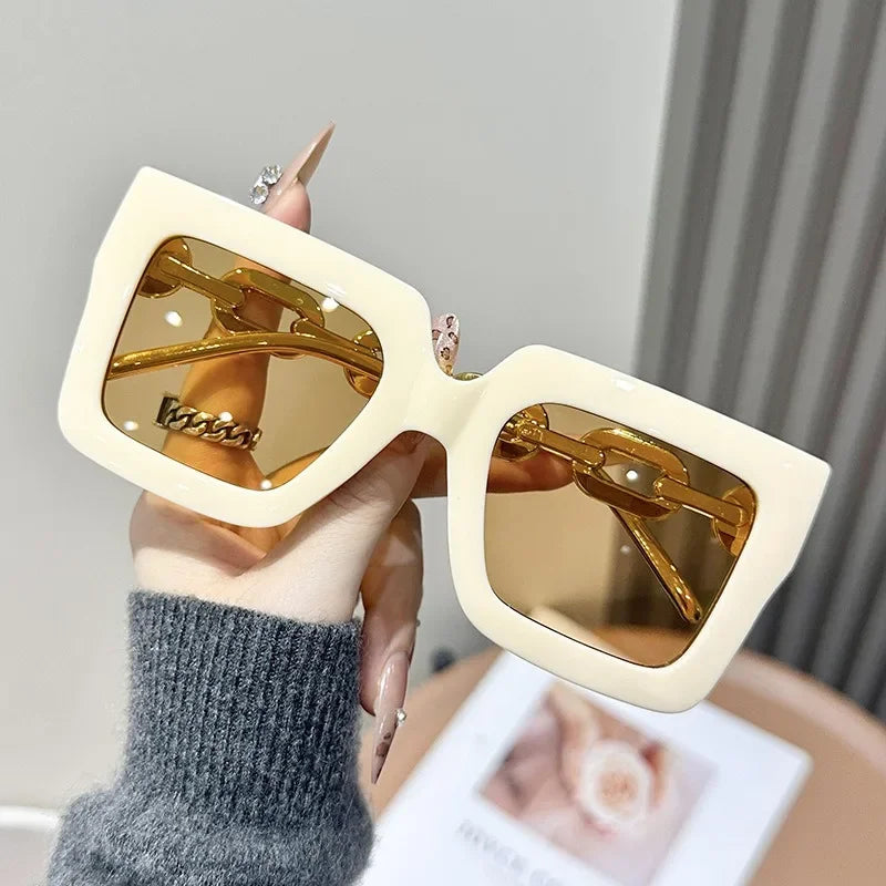 New Square Chain Sunglasses