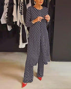 📦📦LAST DAY SAVE 49% ⏰Elegant polka dot slit suit