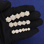 💎💎IcyBloom Floral Shine Stud Earrings 925S & VVS Moissanite