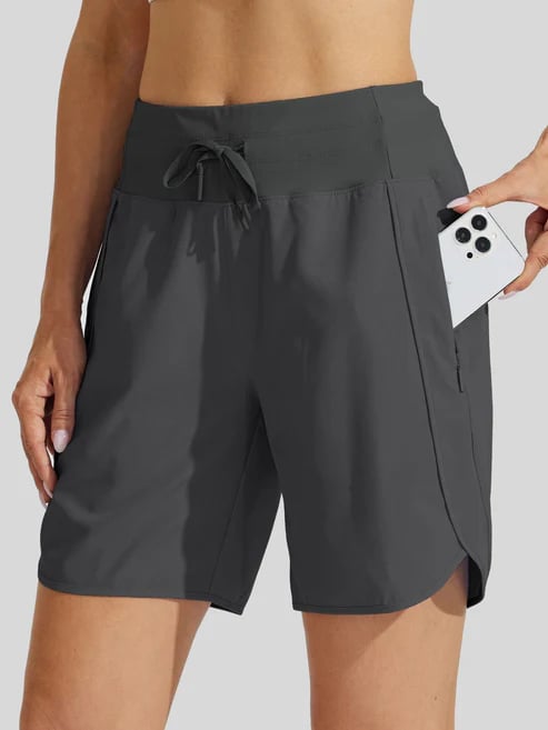 🌷🌷Hot Sale Women's Active 7 Inseam Athletic Long Running High Wasistband Shorts