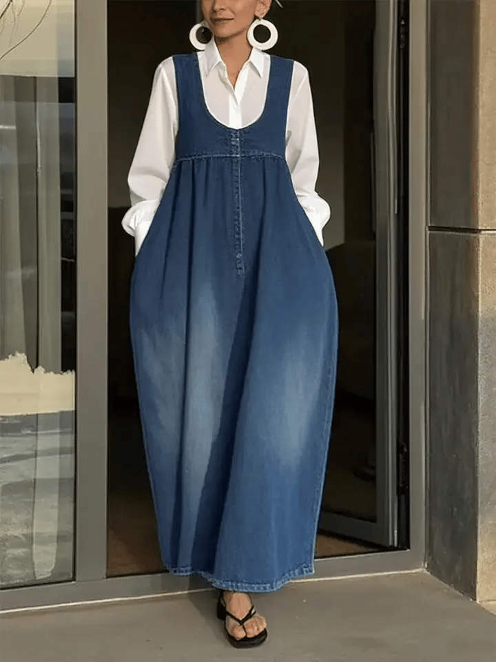 📦📦LAST DAY SAVE 49% ⏰Women's Sleeveless Casual Loose Denim Vest Dress