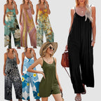 ✨✨Plus Size Women Fashion Wide Leg Suspender Jumpsuit with Pockets Curvy Overalls 【Super Stretchy】【Plus Size M-3XL】