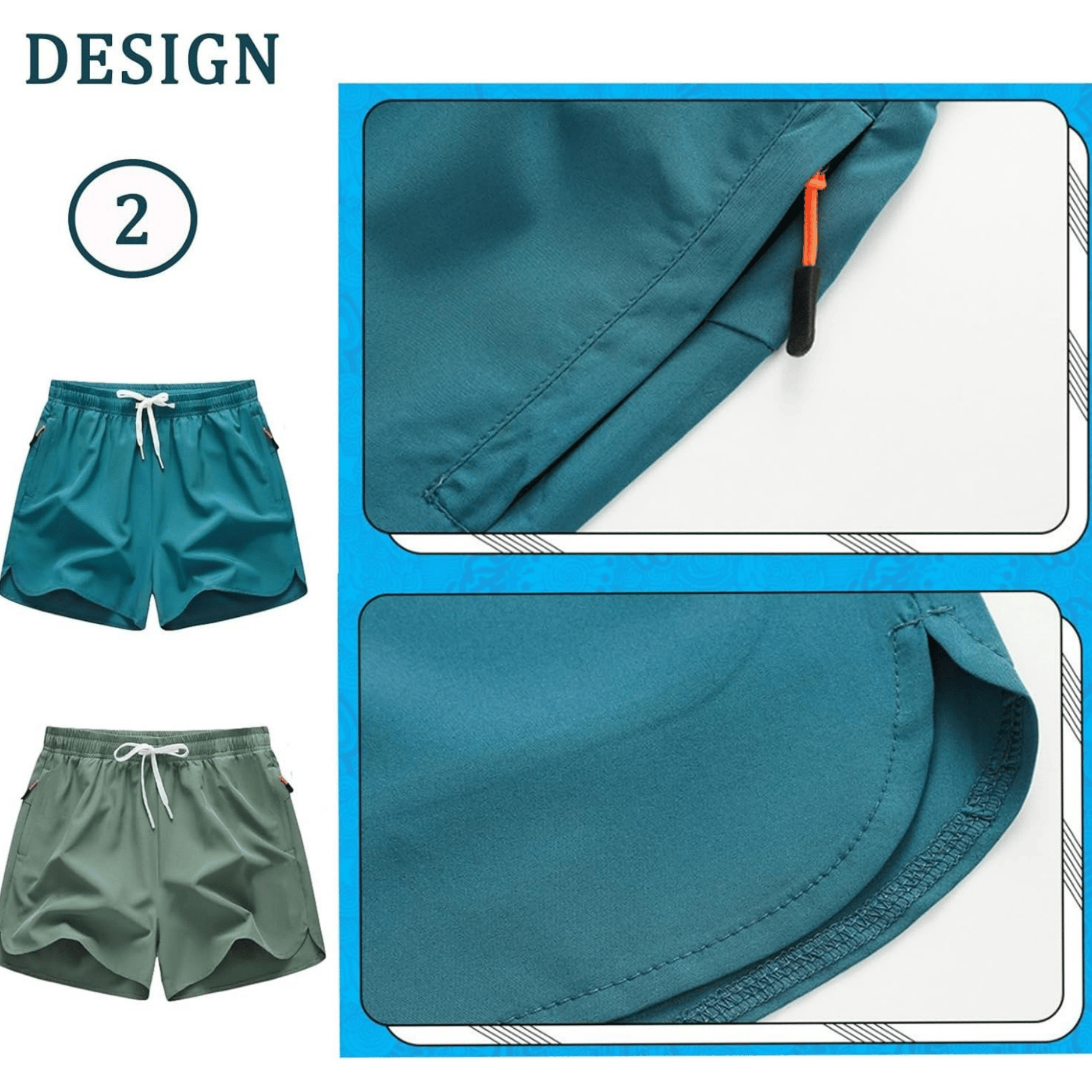👖🏃‍♂️Men's  Running Shorts – Quick-Dry Athletic Gym Shorts (1 / 5 Pack)