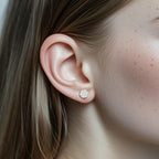 💎💎IcyBloom Floral Shine Stud Earrings 925S & VVS Moissanite