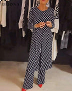 📦📦LAST DAY SAVE 49% ⏰Elegant polka dot slit suit