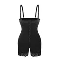 (Closeout sale) Shapewear Womens Butt Lifter Bodysuit Tummy Control Spaghetti Strap Hip Compression Black Minimalist Nylon Underwear with Buttons Fit Womenswear
