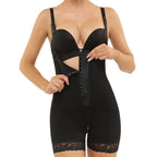(Closeout sale) Shapewear Womens Butt Lifter Bodysuit Tummy Control Spaghetti Strap Hip Compression Black Minimalist Nylon Underwear with Buttons Fit Womenswear