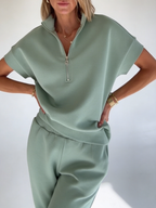 📦📦LAST DAY SAVE 49% ⏰Cozy Travel Stand-collar Zip Sweatshirt & Pants Two-piece Set