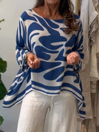 💝💝Loose-fitting Casual Printed Chiffon Top