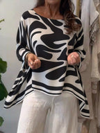 💝💝Loose-fitting Casual Printed Chiffon Top